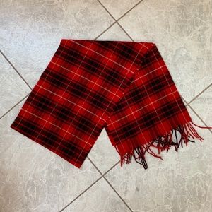 Red plaid TNA scarf